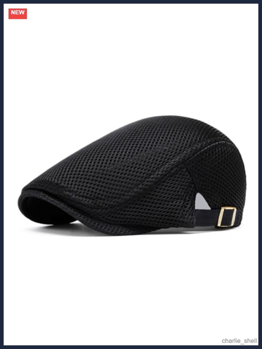 Mens Breathable Mesh Summer Hat Adjustable Flat Cap Newsboy Ivy Cap Fishing